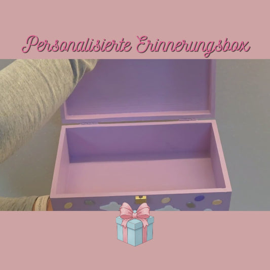 Personalisierte Erinnerungsbox mit Namen Alice – Geschenk für Mädchen von Bimbi Unici